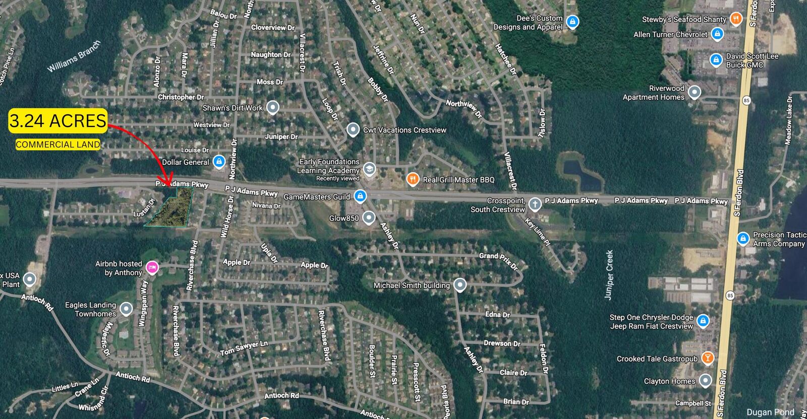 Property Photo:  3.24 Acres Pj Adams Pkwy  FL 32536 