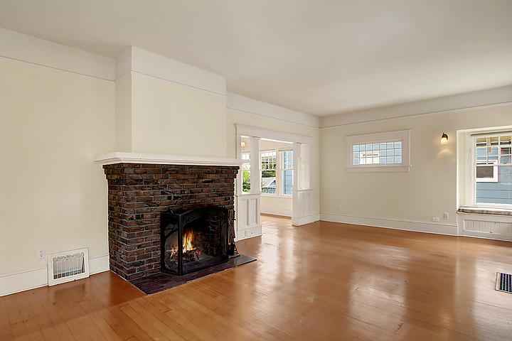 Property Photo: Living room, dining room, and updated kitchen with backyard access. 6544 18th Ave NE  WA 98115 