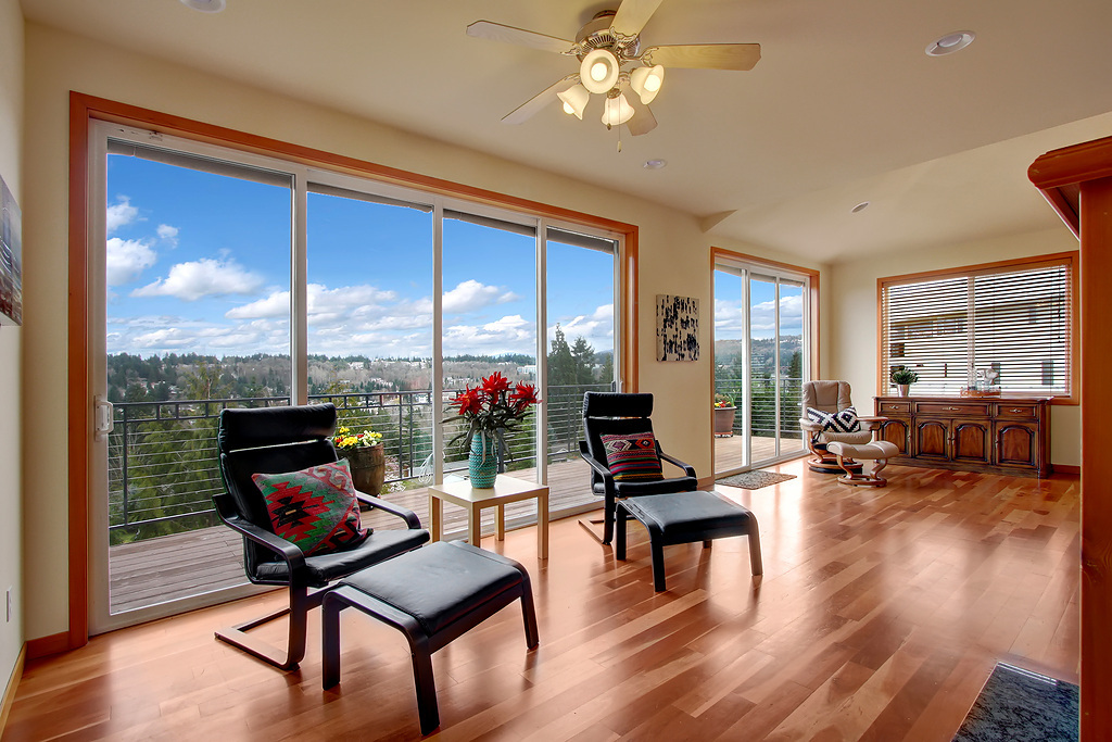 Property Photo: Living room with sensational views 2308 128th Ave SE  WA 98005 