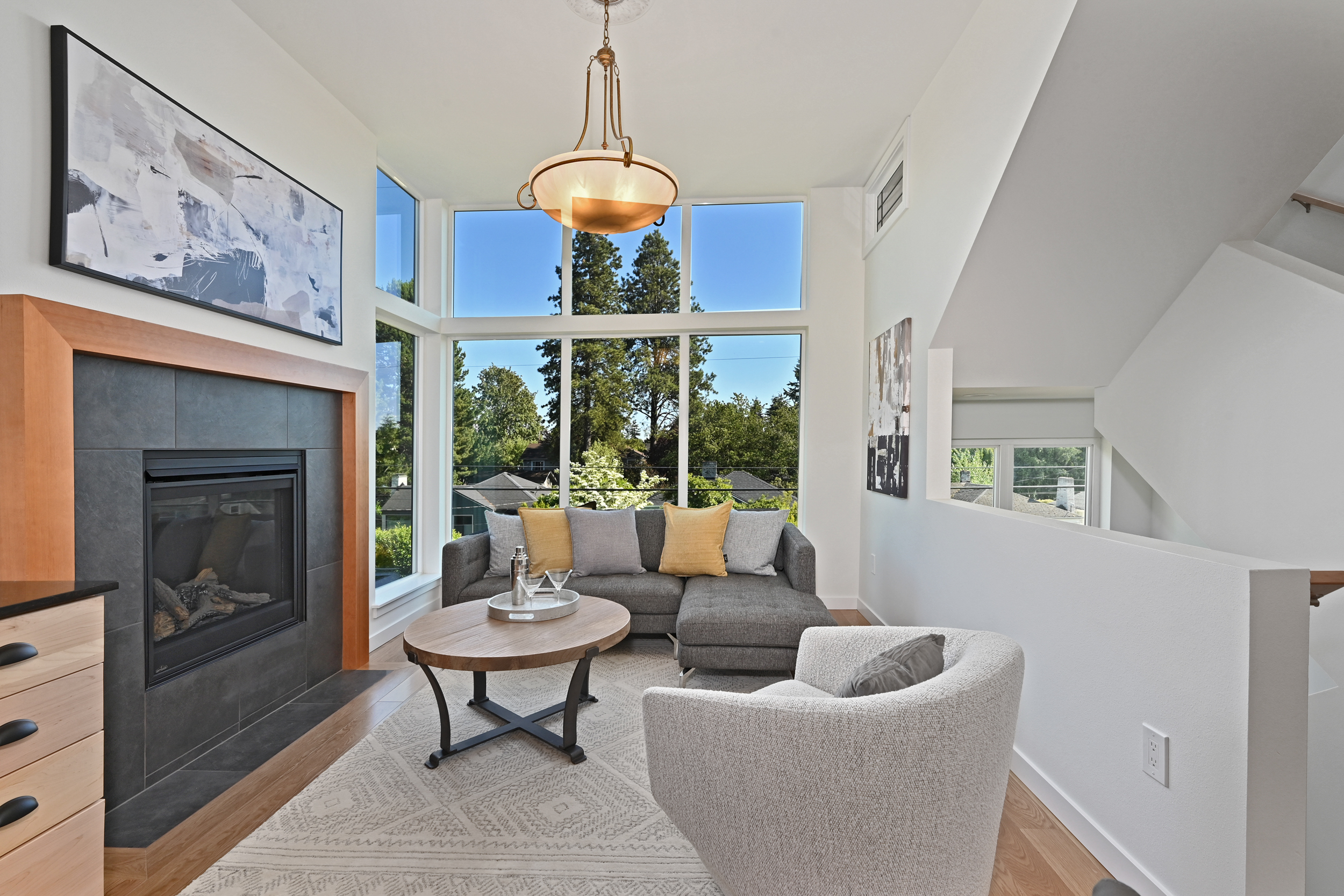 Property Photo: Living Room 108 NW 101st Street B  WA 98177 