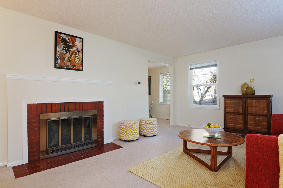 Property Photo: Living room, kitchen, dining area 5807 56th Ave NE  WA 98105 