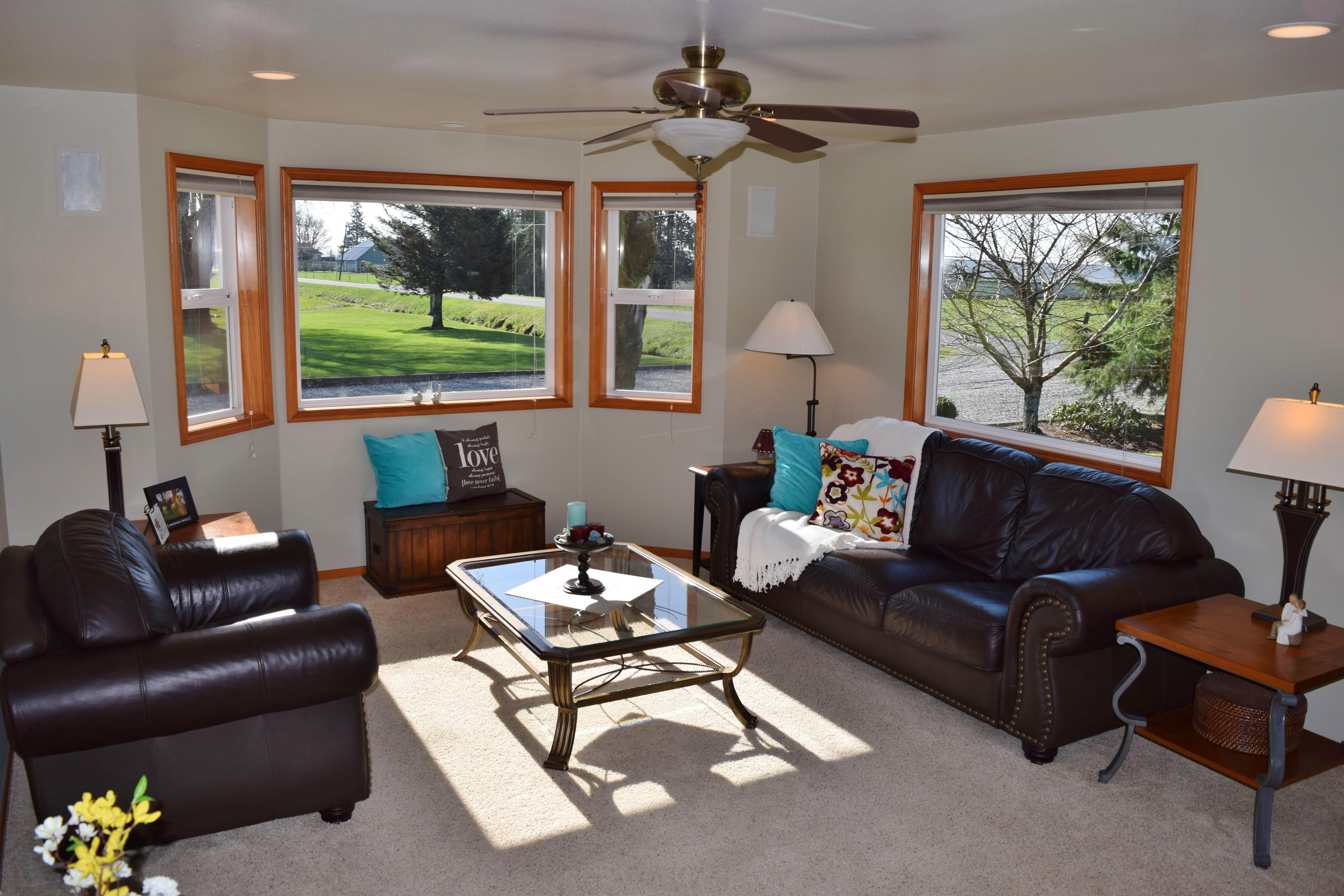 Property Photo: Living room & den 9358 Double Ditch Rd WA 98264