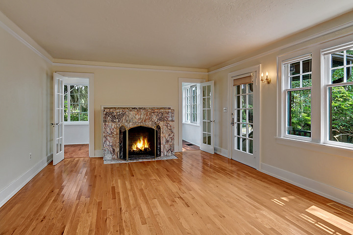 Property Photo: Living room & sun porch 7703 18th Ave NE  WA 98115 